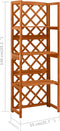 vidaXL - Latwerk - met - schappen - 55x30x140 - cm - massief - vurenhout