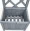 vidaXL - Latwerkplantenbak - 40x30x135 - cm - massief - vurenhout