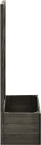 vidaXL - Latwerkplantenbak - 50x25x90 - cm - massief - vurenhout - grijs