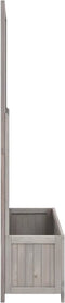 vidaXL - Latwerkplantenbak - 70x30x135 - cm - massief - vurenhout - grijs