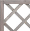 vidaXL - Latwerkplantenbak - 70x30x135 - cm - massief - vurenhout - grijs