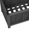 vidaXL - Latwerkplantenbak - 70x30x135 - cm - massief - vurenhout - zwart