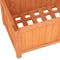 vidaXL - Latwerkplantenbak - 70x30x135 - cm - massief - vurenhout - bruin