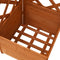 vidaXL - Latwerkplantenbak - hoekmodel - 40x40x150 - cm - massief - vurenhout