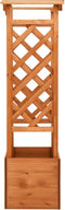 vidaXL - Latwerkplantenbak - met - boog - 49x39x130 - cm - vurenhout