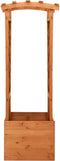 vidaXL - Latwerkplantenbak - met - boog - 49x39x130 - cm - vurenhout