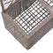vidaXL - Latwerkplantenbak - verhoogd - met - potten - 58x30x107 - cm - rattan - grijs