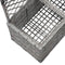 vidaXL - Latwerkplantenbak - verhoogd - met - potten - 58x30x107 - cm - rattan - grijs
