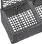 vidaXL - Latwerkplantenbak - verhoogd - met - potten - 83x30x130 - cm - rattan - grijs