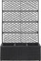 vidaXL - Latwerkplantenbak - verhoogd - met - potten - 83x30x130 - cm - rattan - zwart