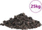 vidaXL - Lavastenen - 25 - kg - 1-2 - cm - zwart