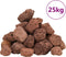 vidaXL - Lavastenen - 25 - kg - 3-5 - cm - rood