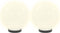 vidaXL LED-bollampen 2 st rond 20 cm PMMA