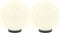 vidaXL LED-bollampen 2 st rond 20 cm PMMA