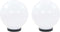 vidaXL LED-bollampen 2 st rond 20 cm PMMA