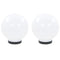 vidaXL LED-bollampen 2 st rond 20 cm PMMA