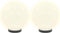 vidaXL LED-bollampen 2 st rond 20 cm PMMA