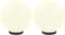 vidaXL LED-bollampen 2 st rond 20 cm PMMA