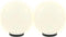 vidaXL LED-bollampen 2 st rond 25 cm PMMA