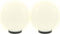 vidaXL LED-bollampen 2 st rond 25 cm PMMA