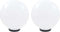 vidaXL LED-bollampen 2 st rond 30 cm PMMA