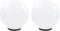 vidaXL LED-bollampen 2 st rond 40 cm PMMA