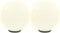 vidaXL LED-bollampen 2 st rond 40 cm PMMA
