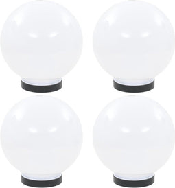 vidaXL LED-bollampen 4 st rond 20 cm PMMA