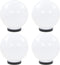vidaXL LED-bollampen 4 st rond 20 cm PMMA