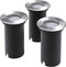 vidaXL LED-grondspots buiten rond 3 st