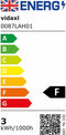 vidaXL LED-grondspots buiten rond 3 st