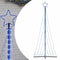vidaXL - LED-kerstboom - 447 - LEDs - 249 - cm - blauw