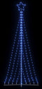 vidaXL - LED-kerstboom - 447 - LEDs - 249 - cm - blauw
