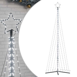 vidaXL - LED-kerstboom - 495 - LEDs - koud - wit - 300,5 - cm