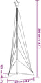 vidaXL - LED-kerstboom - 525 - LEDs - warm - wit - 302 - cm