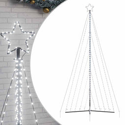 vidaXL - LED-kerstboom - 570 - LEDs - koud - wit - 399 - cm