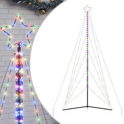 vidaXL - LED-kerstboom - 615 - LEDs - kleurrijk - 404,5 - cm