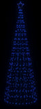 vidaXL - LED-kerstboom - met - spikes - 570 - LEDs - 300 - cm - blauw