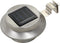 vidaXL LED-solarlampen rond 12 cm wit 6 st