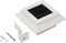 vidaXL LED-solarlampen vierkant 12 cm wit 6 st