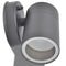 vidaXL LED-wandlamp buiten neerwaarts RVS 2 st