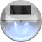 vidaXL LED-wandlampen solar rond zilver 12 st