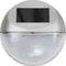 vidaXL LED-wandlampen solar rond zilver 12 st