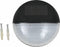 vidaXL LED-wandlampen solar rond zwart 12 st