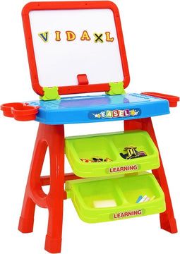 vidaXL Leerbord voor kinderen Easel and Learning 3-in-1