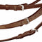 VidaXL Leren Hoofdstel met Gecombineerde Neusriem/Teugels/Bit - Bruin - Full