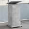 vidaXL - Lessenaar - met - wielen - en - lade - 55x55x107 - cm - hout - betongrijs