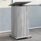 vidaXL - Lessenaar - met - wielen - en - lade - 55x55x107 - cm - hout - grijs - sonoma
