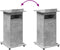 vidaXL - Lessenaar - met - wielen - en - lade - 55x55x107 - cm - hout - betongrijs