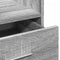 vidaXL - Lessenaar - met - wielen - en - lade - 55x55x107 - cm - hout - grijs - sonoma